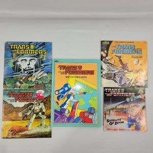 The Transformers Kids 5 Vintage 1984 Book Lot by Marvel Books